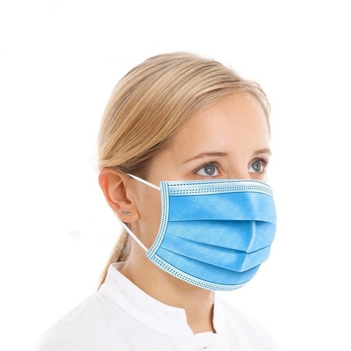 [R102] Caja De 50 Mascarillas De 3 Capas No-Médica / B.F.E. 95% -[R102]d