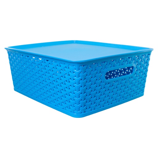 [W51] Canasto Plástico 15L Con Tapa -[W51]d