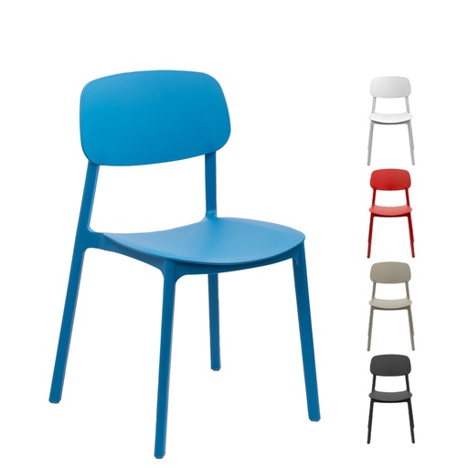 [S66] Silla Apilable De Plástico Rígido "Marvin" -[S66]d
