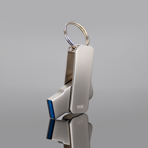 Usb 3.0 Pendrive "Swivel" De Acero Inoxidable 16GB -[U22]d
