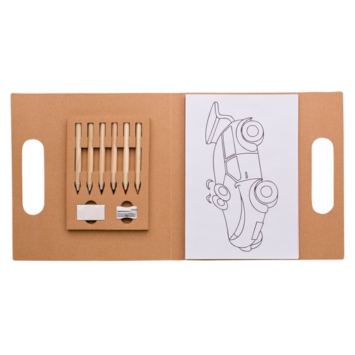 [601060781] Bolígrafo Lápices De Colores Con Láminas Para Colorear Set N201 -[601060781]b